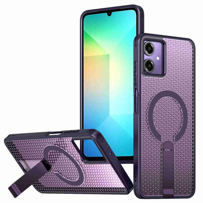 Honeycomb Cooling MagSafe Holder Phone Case, For Samsung Galaxy A06 5G / 4G, For Samsung Galaxy S25 5G / S24 5G, For Samsung Galaxy S25+ 5G / S24+ 5G, For Samsung Galaxy S25 Ultra 5G