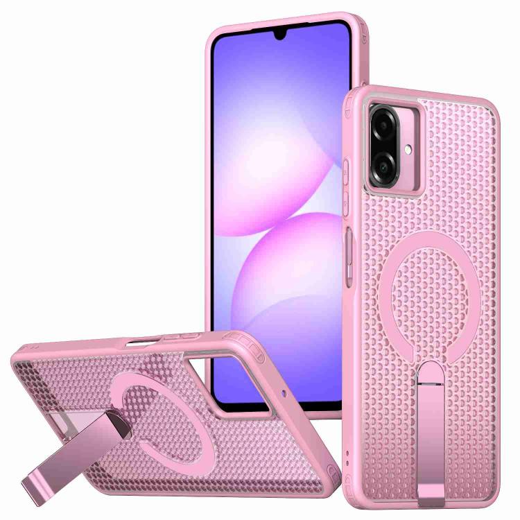 Honeycomb Cooling MagSafe Holder Phone Case, For Samsung Galaxy S26 Ultra 5G, For Samsung Galaxy A07 4G, For Samsung Galaxy A17 5G, For Samsung Galaxy M56 / F56 5G