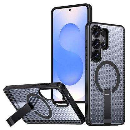 Honeycomb Cooling MagSafe Holder Phone Case, For Samsung Galaxy S26 Ultra 5G, For Samsung Galaxy A07 4G, For Samsung Galaxy A17 5G, For Samsung Galaxy M56 / F56 5G