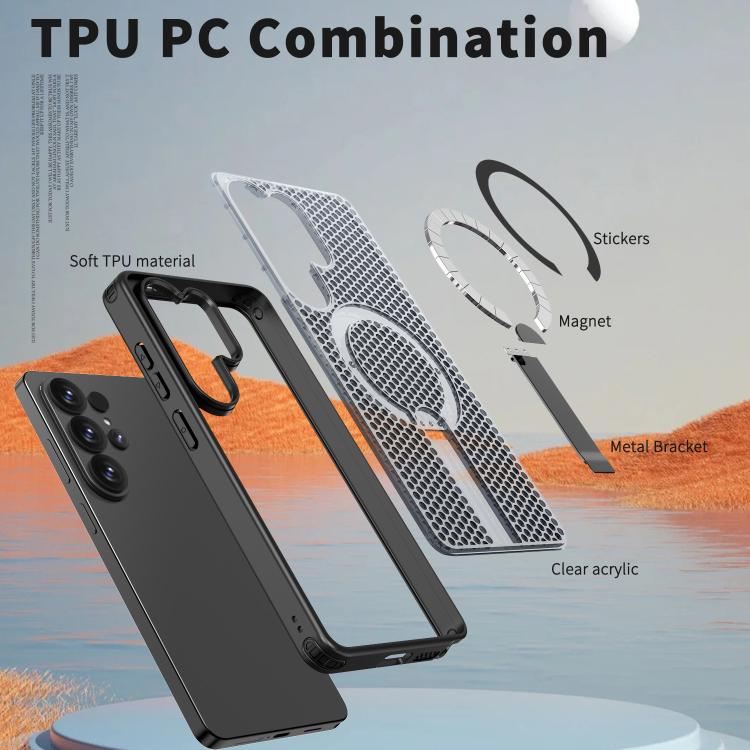 Honeycomb Cooling MagSafe Holder Phone Case, For Samsung Galaxy S26 Ultra 5G, For Samsung Galaxy A07 4G, For Samsung Galaxy A17 5G, For Samsung Galaxy M56 / F56 5G