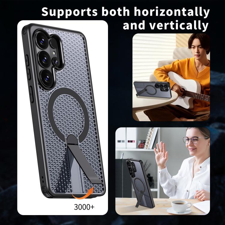 Honeycomb Cooling MagSafe Holder Phone Case, For Samsung Galaxy S26 Ultra 5G, For Samsung Galaxy A07 4G, For Samsung Galaxy A17 5G, For Samsung Galaxy M56 / F56 5G