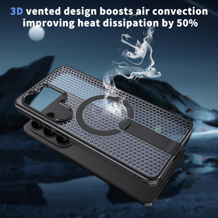 Honeycomb Cooling MagSafe Holder Phone Case, For Samsung Galaxy S26 Ultra 5G, For Samsung Galaxy A07 4G, For Samsung Galaxy A17 5G, For Samsung Galaxy M56 / F56 5G