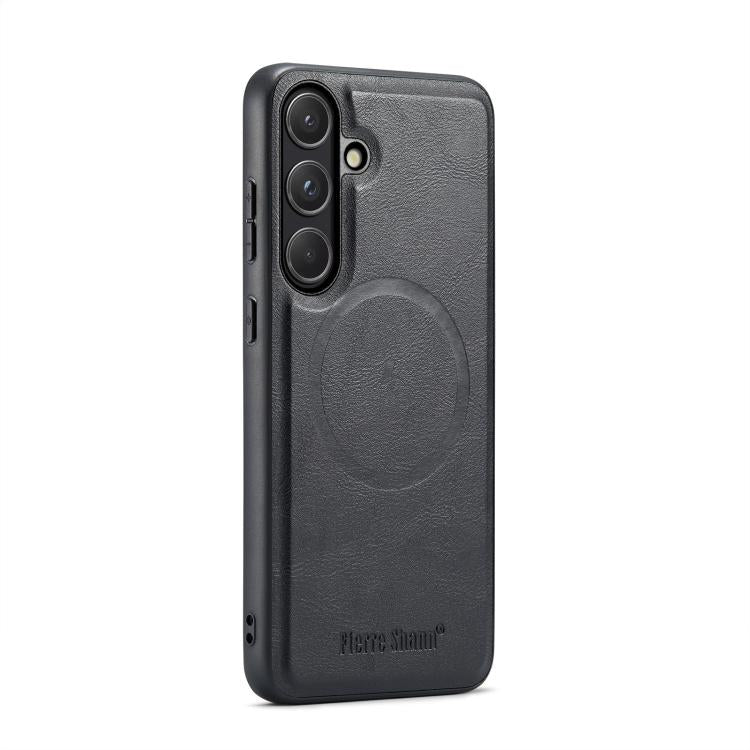 Fierre Shann FS-027 Cowhide Texture MagSafe Magnetic Phone Case, For Samsung Galaxy S26+ 5G, For Samsung Galaxy S26 Ultra 5G, For Samsung Galaxy S26 5G, For Samsung Galaxy S25 5G