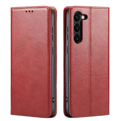 Fierre Shann PU Genuine Leather Texture Phone Case, For Samsung Galaxy S26+ 5G, For Samsung Galaxy S26 Ultra 5G, For Samsung Galaxy S26 5G, For Samsung Galaxy S25 Edge 5G, For Samsung Galaxy S25 5G, For Samsung Galaxy S25+ 5G