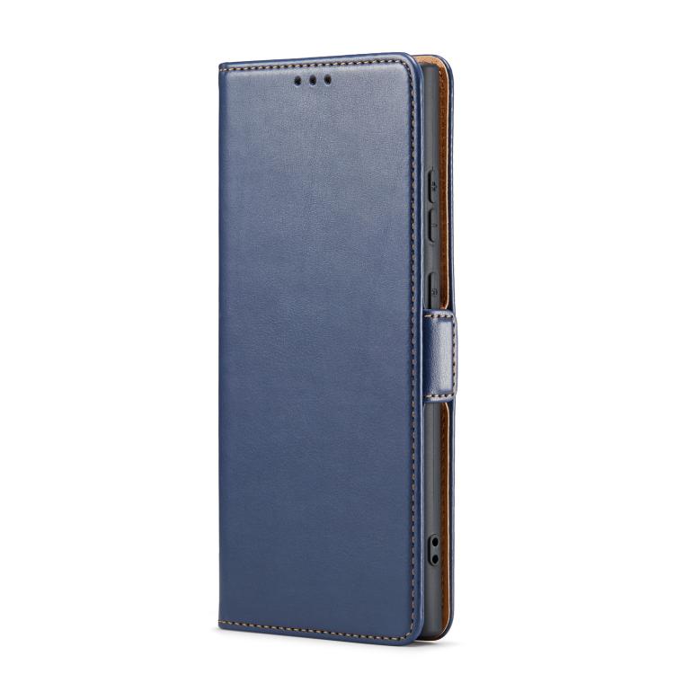 Fierre Shann PU Genuine Leather Texture Phone Case, For Samsung Galaxy S25 Ultra 5G