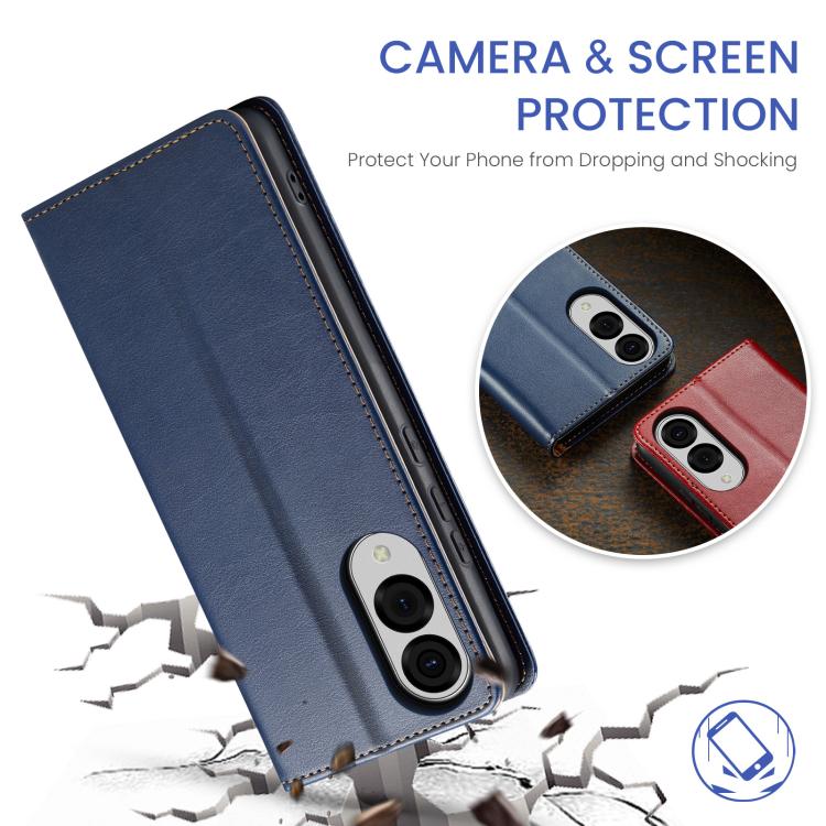 Fierre Shann PU Genuine Leather Texture Phone Case, For Samsung Galaxy S25 Edge 5G, For Samsung Galaxy S25 5G, For Samsung Galaxy S25+ 5G, For Samsung Galaxy S25 Ultra 5G