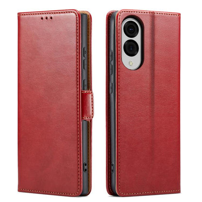 Fierre Shann PU Genuine Leather Texture Phone Case, For Samsung Galaxy S26+ 5G, For Samsung Galaxy S26 Ultra 5G, For Samsung Galaxy S26 5G, For Samsung Galaxy S25 Edge 5G, For Samsung Galaxy S25 5G, For Samsung Galaxy S25+ 5G
