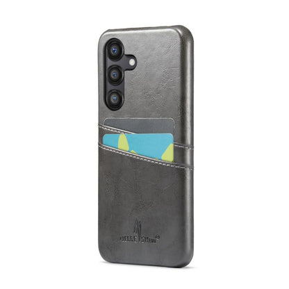 Fierre Shann Retro Oil Wax Texture Card Slots PU Leather Phone Case, For Samsung Galaxy S25 5G, For Samsung Galaxy S25+ 5G, For Samsung Galaxy S25 Ultra 5G