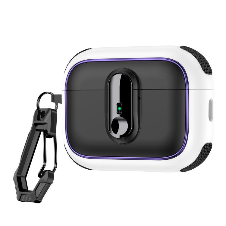 Armor Magnetic Wireless Earphones Case with Security Lock, For AirPods 4, For AirPods Pro 2