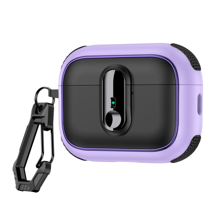 Armor Magnetic Wireless Earphones Case with Security Lock, For AirPods 4, For AirPods Pro 2