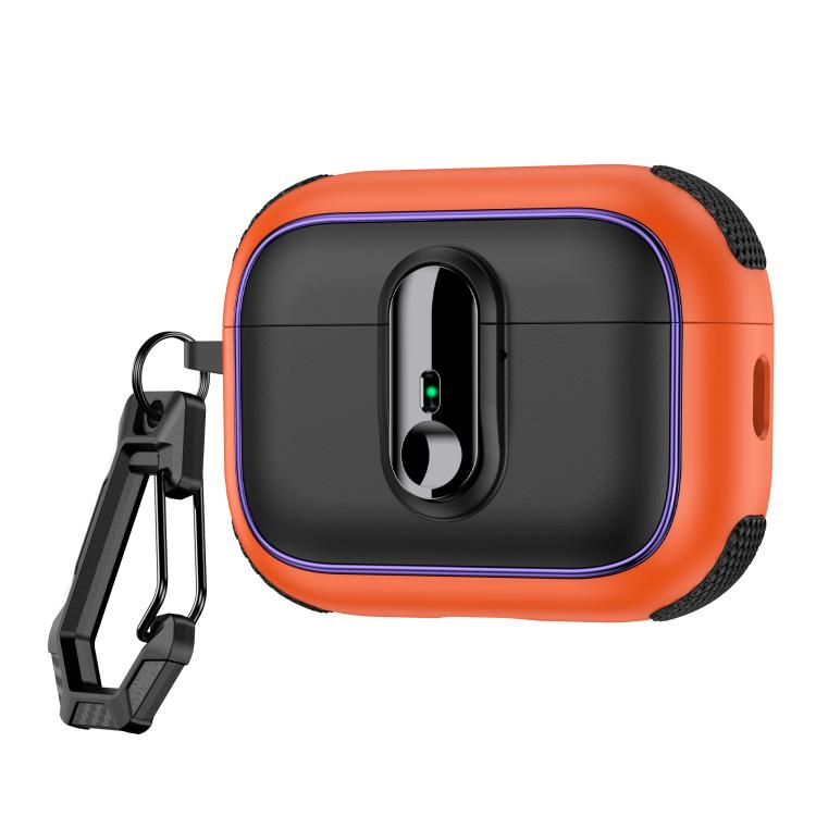 Armor Magnetic Wireless Earphones Case with Security Lock, For AirPods 4, For AirPods Pro 2