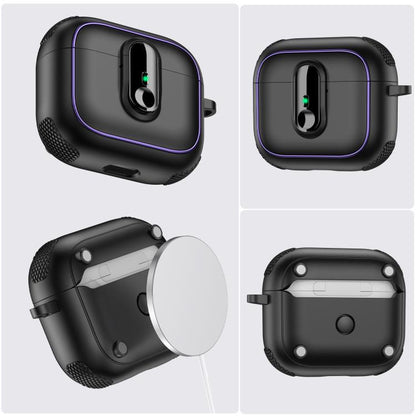 Armor Magnetic Wireless Earphones Case with Security Lock, For AirPods 3, For AirPods Pro