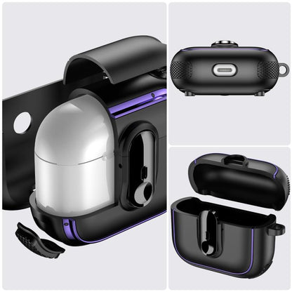 Armor Magnetic Wireless Earphones Case with Security Lock, For AirPods 3, For AirPods Pro