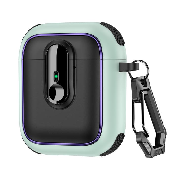 Armor Magnetic Wireless Earphones Case with Security Lock, For AirPods 1 / 2