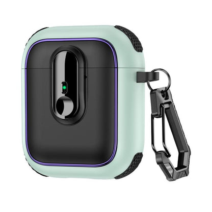 Armor Magnetic Wireless Earphones Case with Security Lock, For AirPods 1 / 2