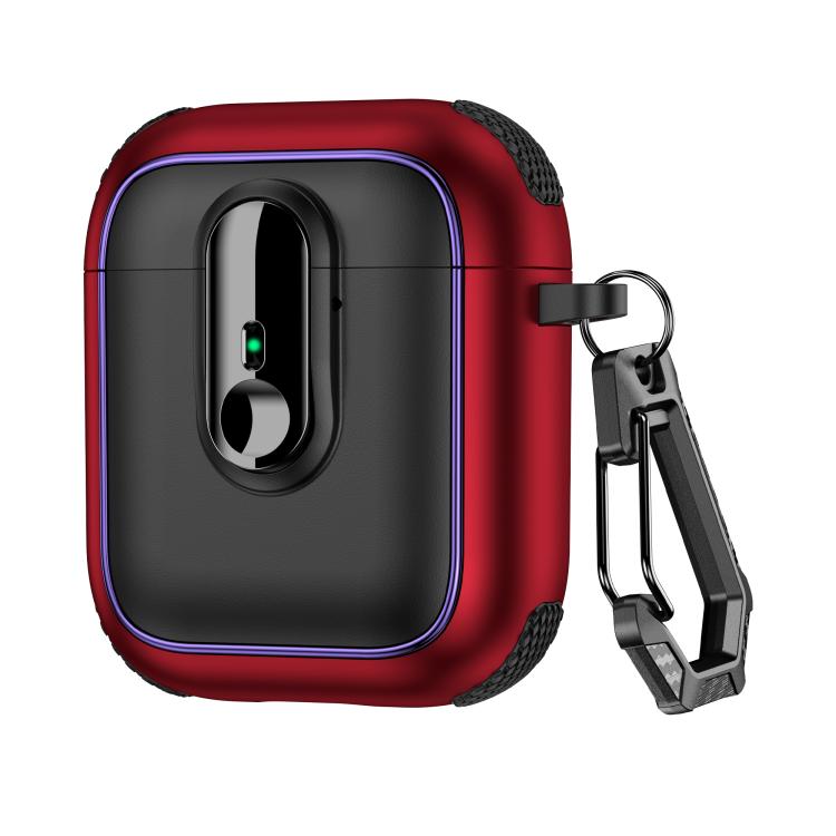 Armor Magnetic Wireless Earphones Case with Security Lock, For AirPods 1 / 2