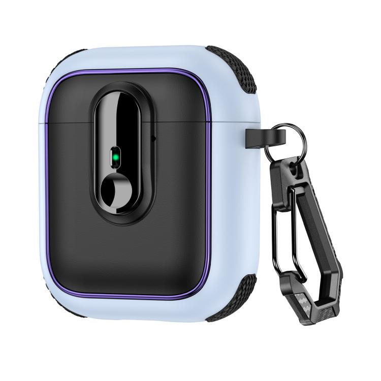 Armor Magnetic Wireless Earphones Case with Security Lock, For AirPods 1 / 2