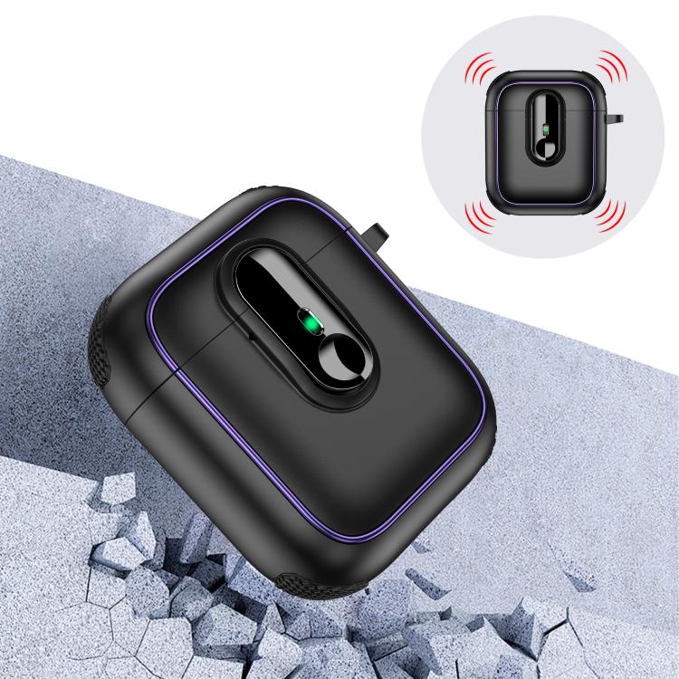 Armor Magnetic Wireless Earphones Case with Security Lock, For AirPods 1 / 2