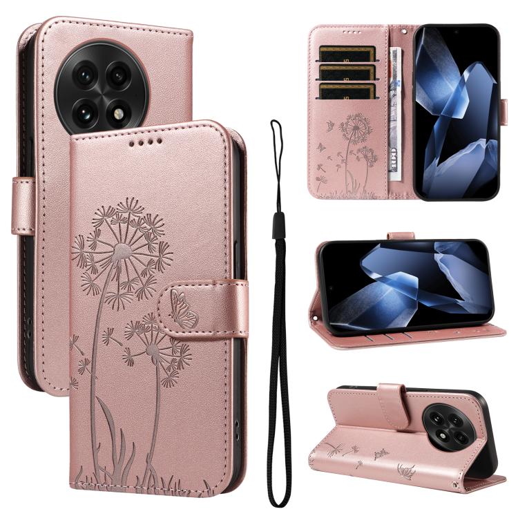 Dandelion Embossed Pattern Flip Leather Phone Case, For OnePlus Ace 5 Ultra, For OnePlus Nord CE5, For OnePlus 13R 5G Global, For OnePlus 13
