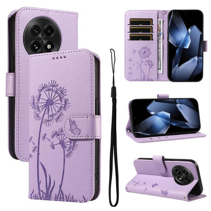 Dandelion Embossed Pattern Flip Leather Phone Case, For OnePlus Ace 5 Ultra, For OnePlus Nord CE5, For OnePlus 13R 5G Global, For OnePlus 13