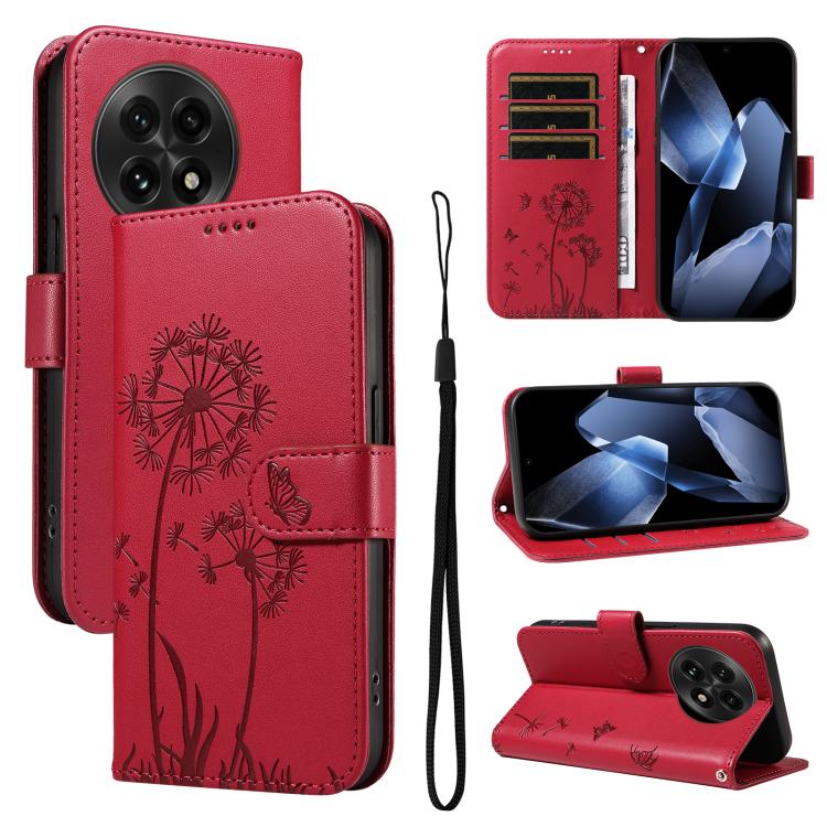 Dandelion Embossed Pattern Flip Leather Phone Case, For OnePlus Ace 5 Ultra, For OnePlus Nord CE5, For OnePlus 13R 5G Global, For OnePlus 13
