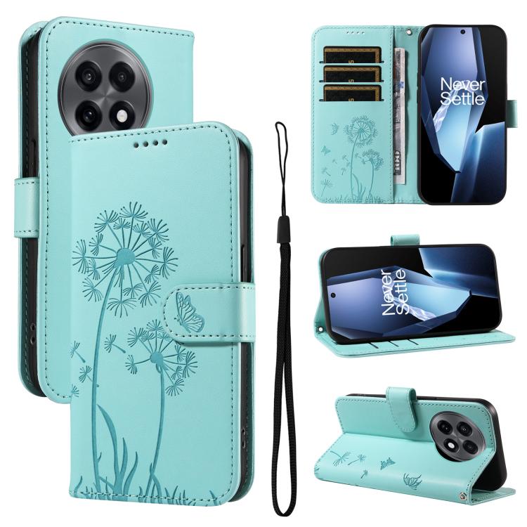 Dandelion Embossed Pattern Flip Leather Phone Case, For OnePlus Ace 5 Ultra, For OnePlus Nord CE5, For OnePlus 13R 5G Global, For OnePlus 13