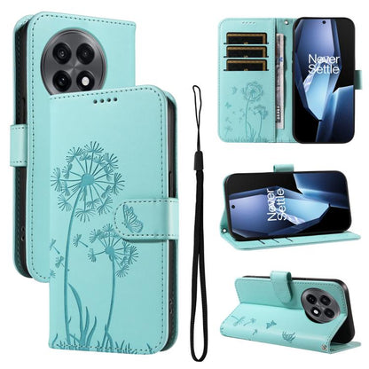 Dandelion Embossed Pattern Flip Leather Phone Case, For OnePlus Ace 5 Ultra, For OnePlus Nord CE5, For OnePlus 13R 5G Global, For OnePlus 13