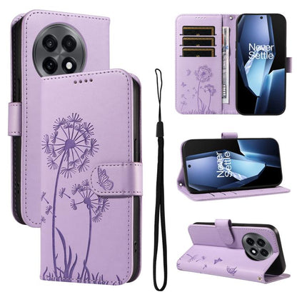 Dandelion Embossed Pattern Flip Leather Phone Case, For OnePlus Ace 5 Ultra, For OnePlus Nord CE5, For OnePlus 13R 5G Global, For OnePlus 13