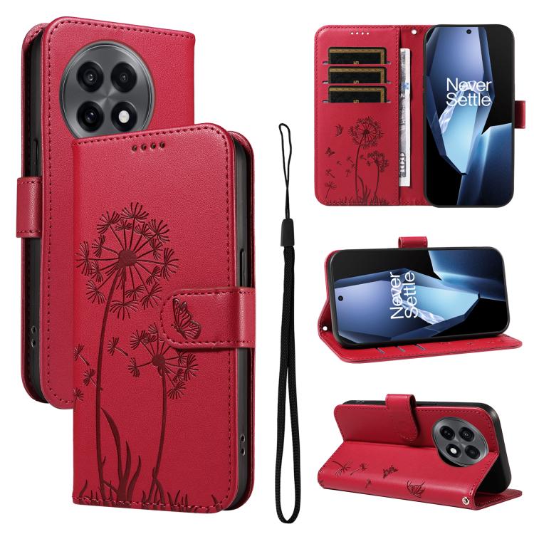 Dandelion Embossed Pattern Flip Leather Phone Case, For OnePlus Ace 5 Ultra, For OnePlus Nord CE5, For OnePlus 13R 5G Global, For OnePlus 13