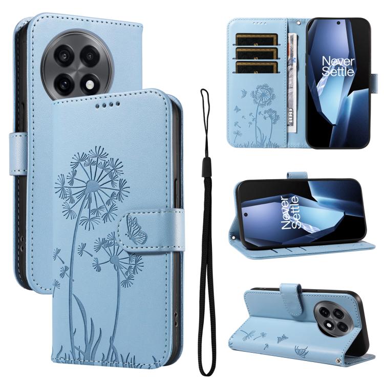 Dandelion Embossed Pattern Flip Leather Phone Case, For OnePlus Ace 5 Ultra, For OnePlus Nord CE5, For OnePlus 13R 5G Global, For OnePlus 13