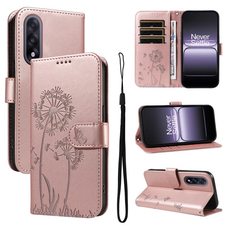 Dandelion Embossed Pattern Flip Leather Phone Case, For OnePlus Ace 5 Ultra, For OnePlus Nord CE5, For OnePlus 13R 5G Global, For OnePlus 13