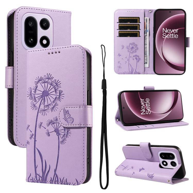 Dandelion Embossed Pattern Flip Leather Phone Case, For OnePlus Nord CE6 Lite/Turbo 6X, For OnePlus Ace 6 Ultra, For OnePlus Ace 6, For OnePlus 15
