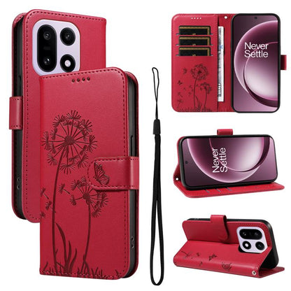 Dandelion Embossed Pattern Flip Leather Phone Case, For OnePlus Nord CE6 Lite/Turbo 6X, For OnePlus Ace 6 Ultra, For OnePlus Ace 6, For OnePlus 15
