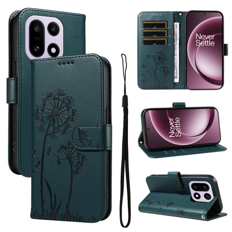 Dandelion Embossed Pattern Flip Leather Phone Case, For OnePlus Nord CE6 Lite/Turbo 6X, For OnePlus Ace 6 Ultra, For OnePlus Ace 6, For OnePlus 15