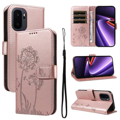 Dandelion Embossed Pattern Flip Leather Phone Case, For OnePlus Nord CE6 Lite/Turbo 6X, For OnePlus Ace 6 Ultra, For OnePlus Ace 6, For OnePlus 15