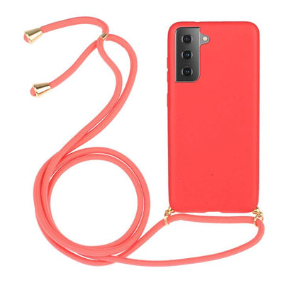 Wheat Straw Material Hybrid TPU Phone Case with Lanyard, For Samsung Galaxy S25 5G, For Samsung Galaxy S25+ 5G, For Samsung Galaxy S25 Ultra 5G