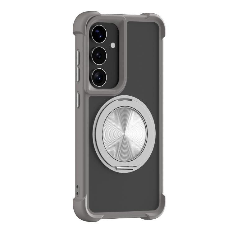 CD Texture 360 Degree Rotating Holder MagSafe Phone Case, For Samsung Galaxy S25+ 5G, For Samsung Galaxy S25 Ultra 5G