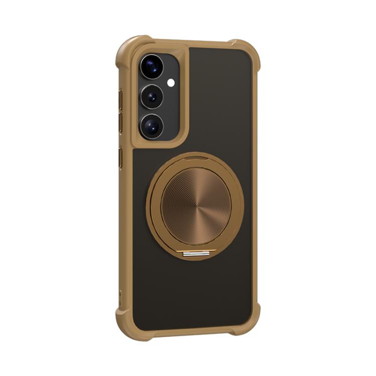 CD Texture 360 Degree Rotating Holder MagSafe Phone Case, For Samsung Galaxy S25+ 5G, For Samsung Galaxy S25 Ultra 5G, For Samsung Galaxy S23 FE 5G, For Samsung Galaxy S23 Ultra 5G