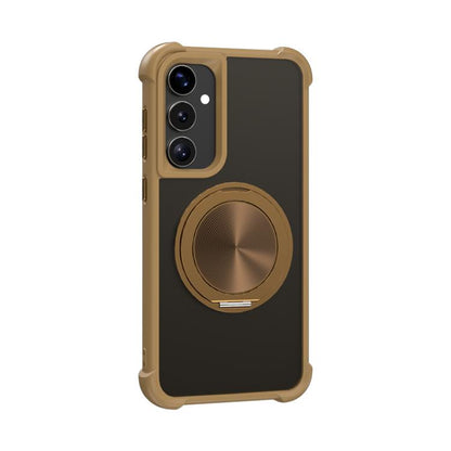 CD Texture 360 Degree Rotating Holder MagSafe Phone Case, For Samsung Galaxy S25+ 5G, For Samsung Galaxy S25 Ultra 5G, For Samsung Galaxy S23 FE 5G, For Samsung Galaxy S23 Ultra 5G