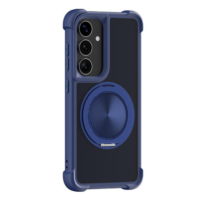 CD Texture 360 Degree Rotating Holder MagSafe Phone Case, For Samsung Galaxy S26+ 5G, For Samsung Galaxy S26 Ultra 5G, For Samsung Galaxy S26 5G, For Samsung Galaxy S25 5G