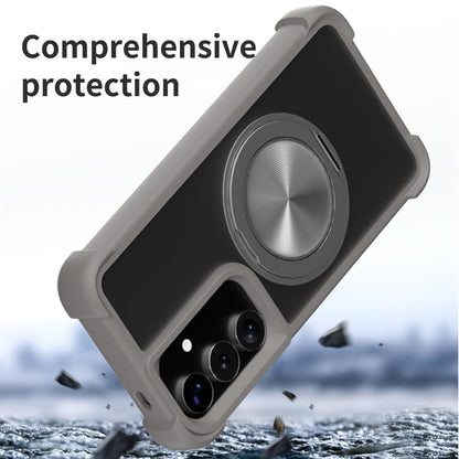 CD Texture 360 Degree Rotating Holder MagSafe Phone Case, For Samsung Galaxy S26+ 5G, For Samsung Galaxy S26 Ultra 5G, For Samsung Galaxy S26 5G, For Samsung Galaxy S25 5G