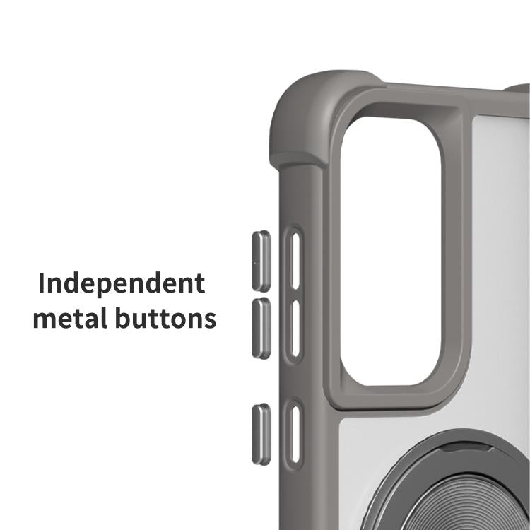 CD Texture 360 Degree Rotating Holder MagSafe Phone Case, For Samsung Galaxy S26+ 5G, For Samsung Galaxy S26 Ultra 5G, For Samsung Galaxy S26 5G, For Samsung Galaxy S25 5G