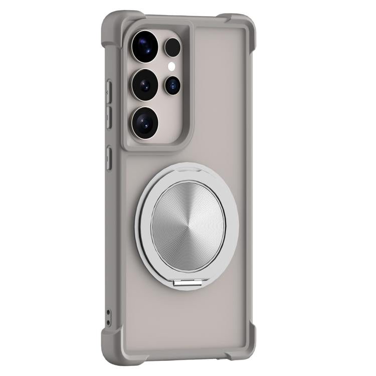 CD Texture 360 Degree Rotating Holder MagSafe Phone Case, For Samsung Galaxy S26+ 5G, For Samsung Galaxy S26 Ultra 5G, For Samsung Galaxy S26 5G, For Samsung Galaxy S25 5G