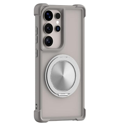 CD Texture 360 Degree Rotating Holder MagSafe Phone Case, For Samsung Galaxy S26+ 5G, For Samsung Galaxy S26 Ultra 5G, For Samsung Galaxy S26 5G, For Samsung Galaxy S25 5G
