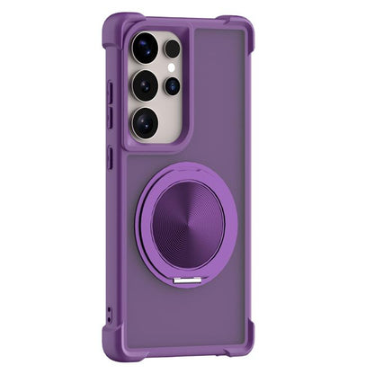CD Texture 360 Degree Rotating Holder MagSafe Phone Case, For Samsung Galaxy S26+ 5G, For Samsung Galaxy S26 Ultra 5G, For Samsung Galaxy S26 5G, For Samsung Galaxy S25 5G