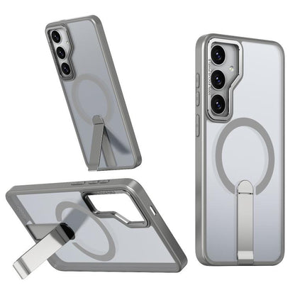 Star Shine Series TPU + PC MagSafe Phone Case with Fold Holder, For Samsung Galaxy S25 Edge 5G, For Samsung Galaxy S24 5G / S25 5G, For Samsung Galaxy S24+ 5G / S25+ 5G, For Samsung Galaxy S25 Ultra 5G
