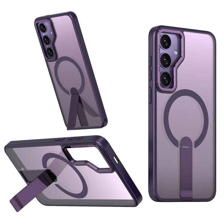 Star Shine Series TPU + PC MagSafe Phone Case with Fold Holder, For Samsung Galaxy S25 Edge 5G, For Samsung Galaxy S24 5G / S25 5G, For Samsung Galaxy S24+ 5G / S25+ 5G, For Samsung Galaxy S25 Ultra 5G