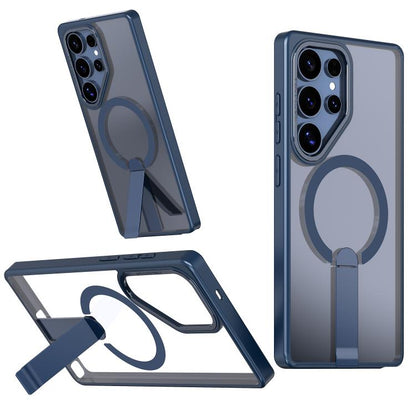 Star Shine Series TPU + PC MagSafe Phone Case with Fold Holder, For Samsung Galaxy S25 Edge 5G, For Samsung Galaxy S24 5G / S25 5G, For Samsung Galaxy S24+ 5G / S25+ 5G, For Samsung Galaxy S25 Ultra 5G