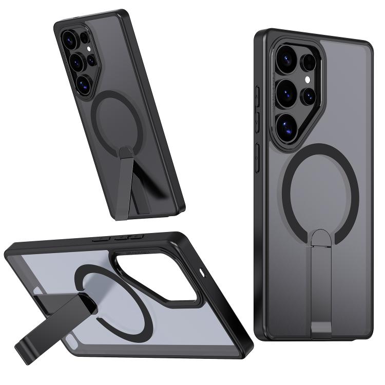 Star Shine Series TPU + PC MagSafe Phone Case with Fold Holder, For Samsung Galaxy S25 Edge 5G, For Samsung Galaxy S24 5G / S25 5G, For Samsung Galaxy S24+ 5G / S25+ 5G, For Samsung Galaxy S25 Ultra 5G