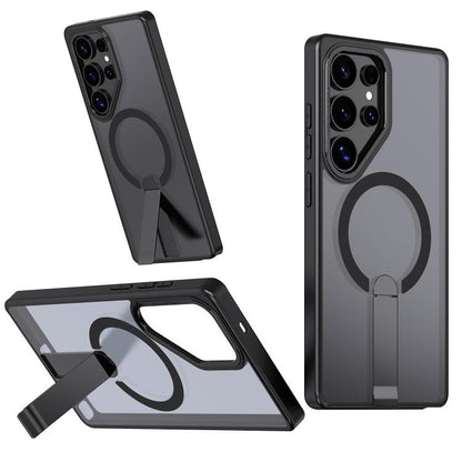 Star Shine Series TPU + PC MagSafe Phone Case with Fold Holder, For Samsung Galaxy S25 Edge 5G, For Samsung Galaxy S24 5G / S25 5G, For Samsung Galaxy S24+ 5G / S25+ 5G, For Samsung Galaxy S25 Ultra 5G